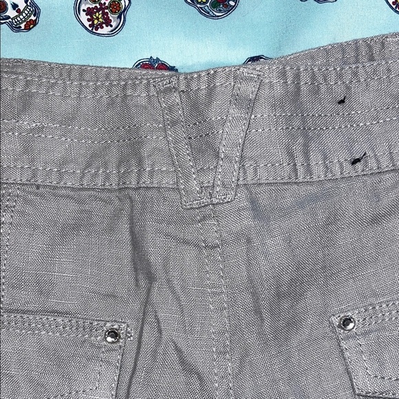 INC tan Women's Shorts linen cargo shorts - Picture 7 of 9